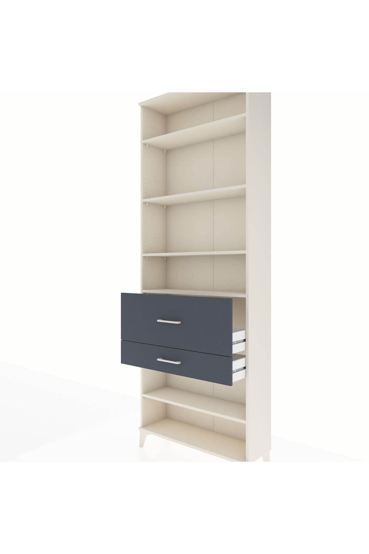 Arges Dolap 5 Raflı 2 Çekmeceli 88x30x243 - S33M080V2A