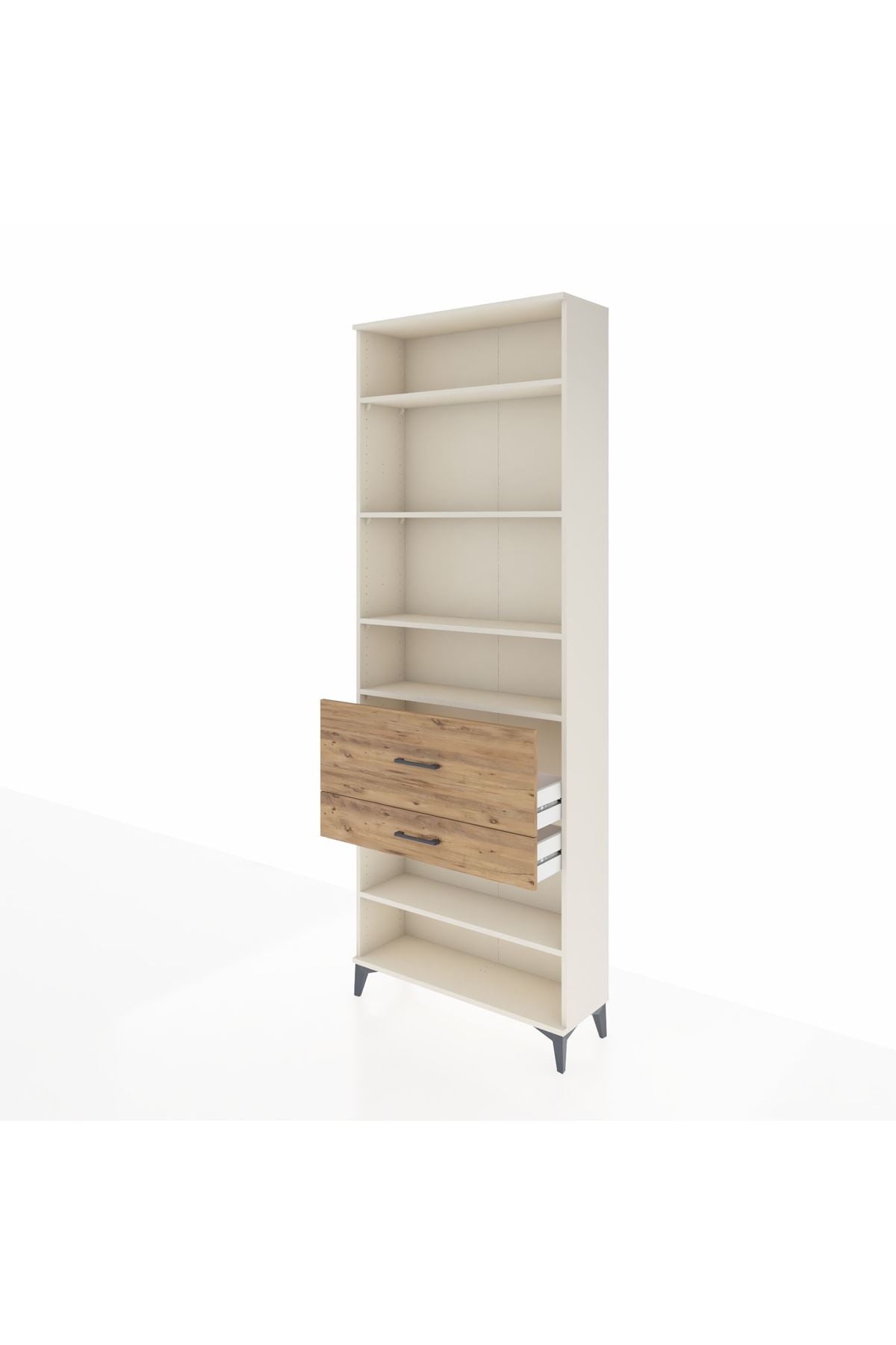 Arges Dolap 5 Raflı 2 Çekmeceli 88x30x243 - S33M080V3A