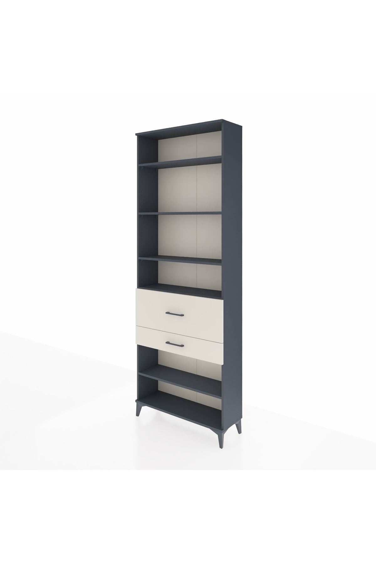 Arges Dolap 5 Raflı 2 Çekmeceli 88x30x243 - S33M080V4A
