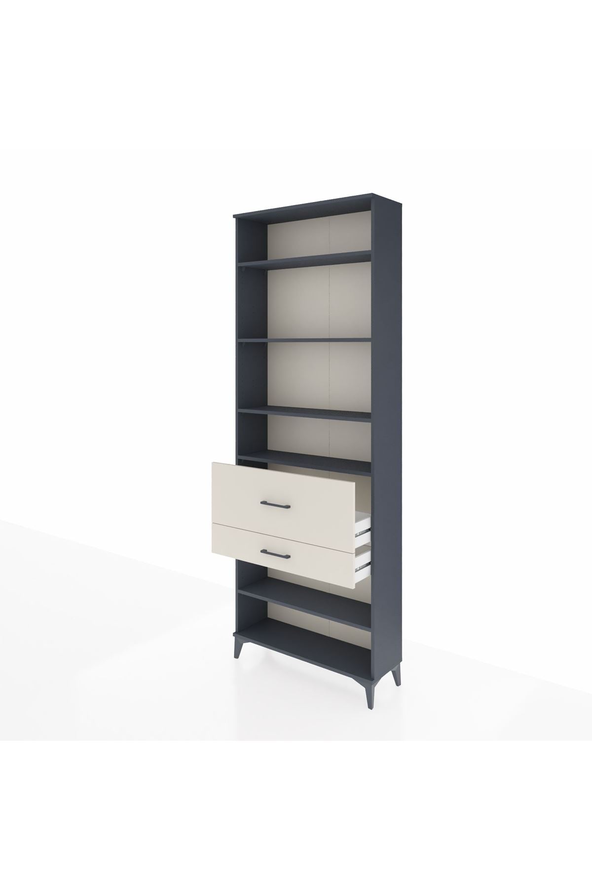 Arges Dolap 5 Raflı 2 Çekmeceli 88x30x243 - S33M080V4A