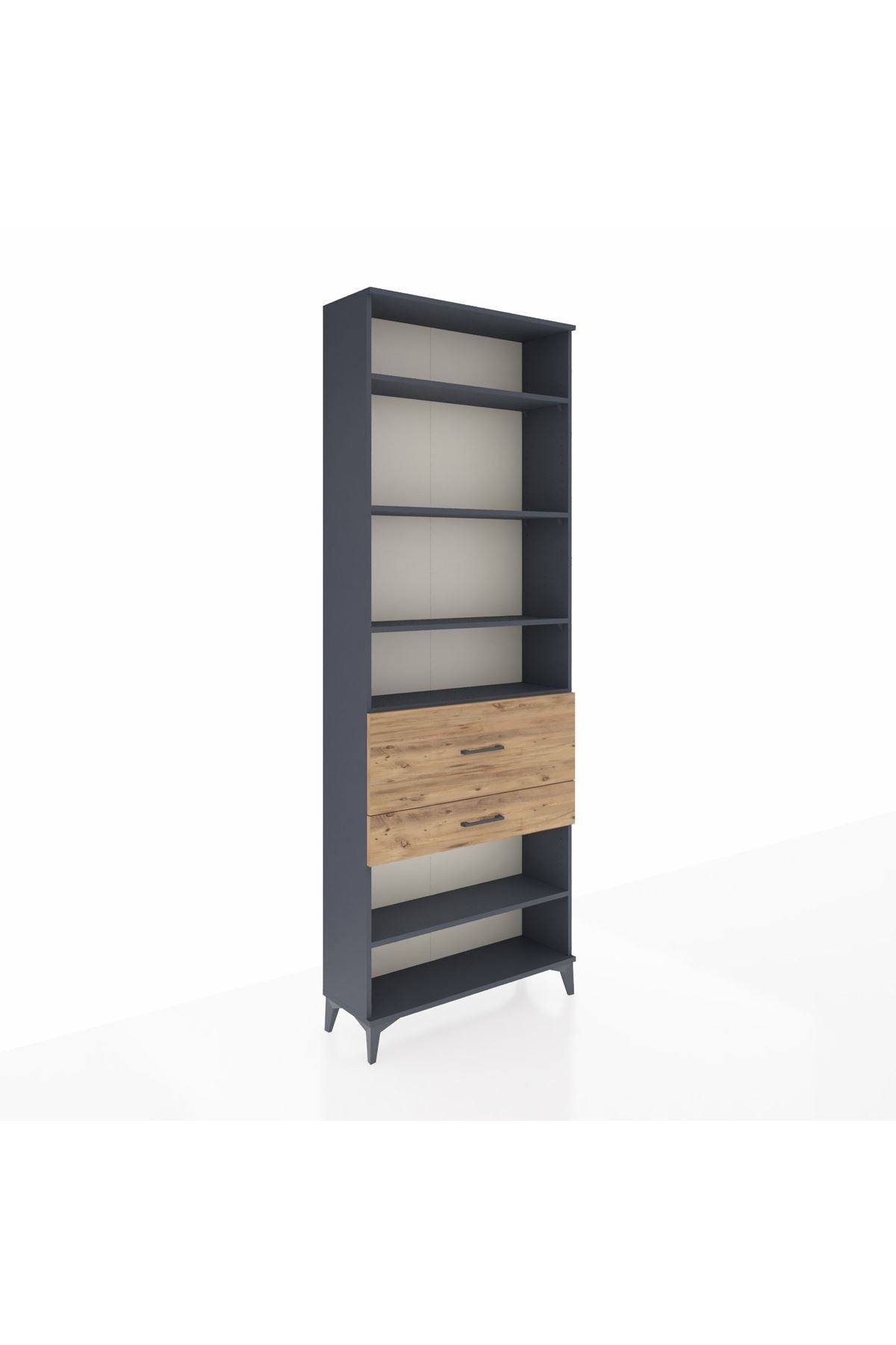 Arges Dolap 5 Raflı 2 Çekmeceli 88x30x243 - S33M080V6A