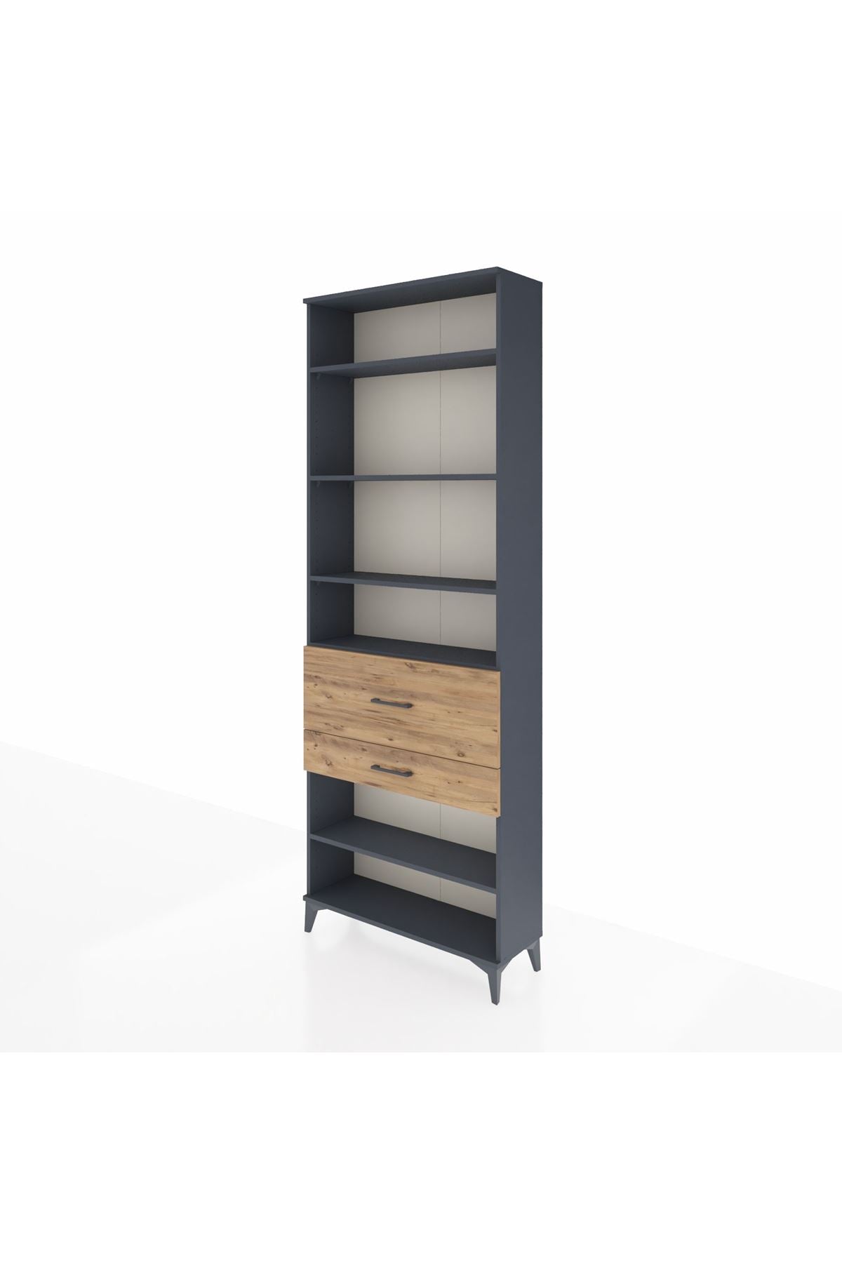 Arges Dolap 5 Raflı 2 Çekmeceli 88x30x243 - S33M080V6A