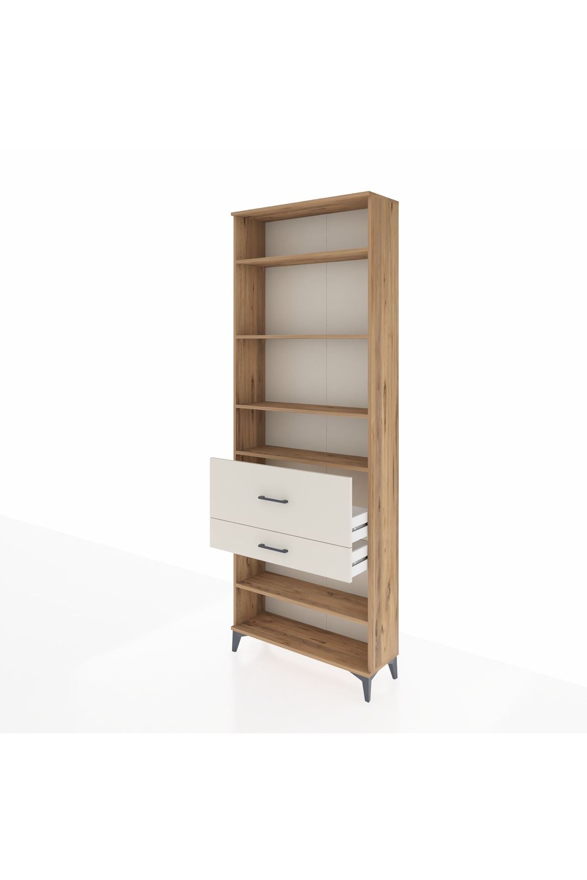 Arges Dolap 5 Raflı 2 Çekmeceli 88x30x243 - S33M080V7A