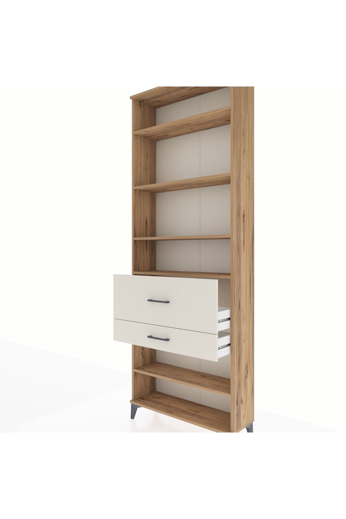Arges Dolap 5 Raflı 2 Çekmeceli 88x30x243 - S33M080V7A