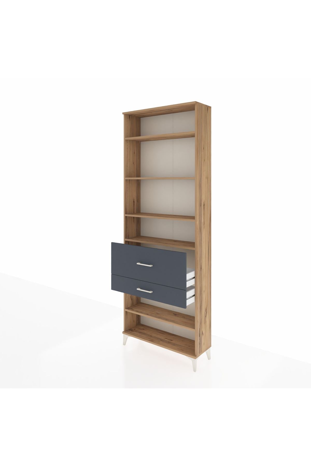 Arges Dolap 5 Raflı 2 Çekmeceli 88x30x243 - S33M080V8A