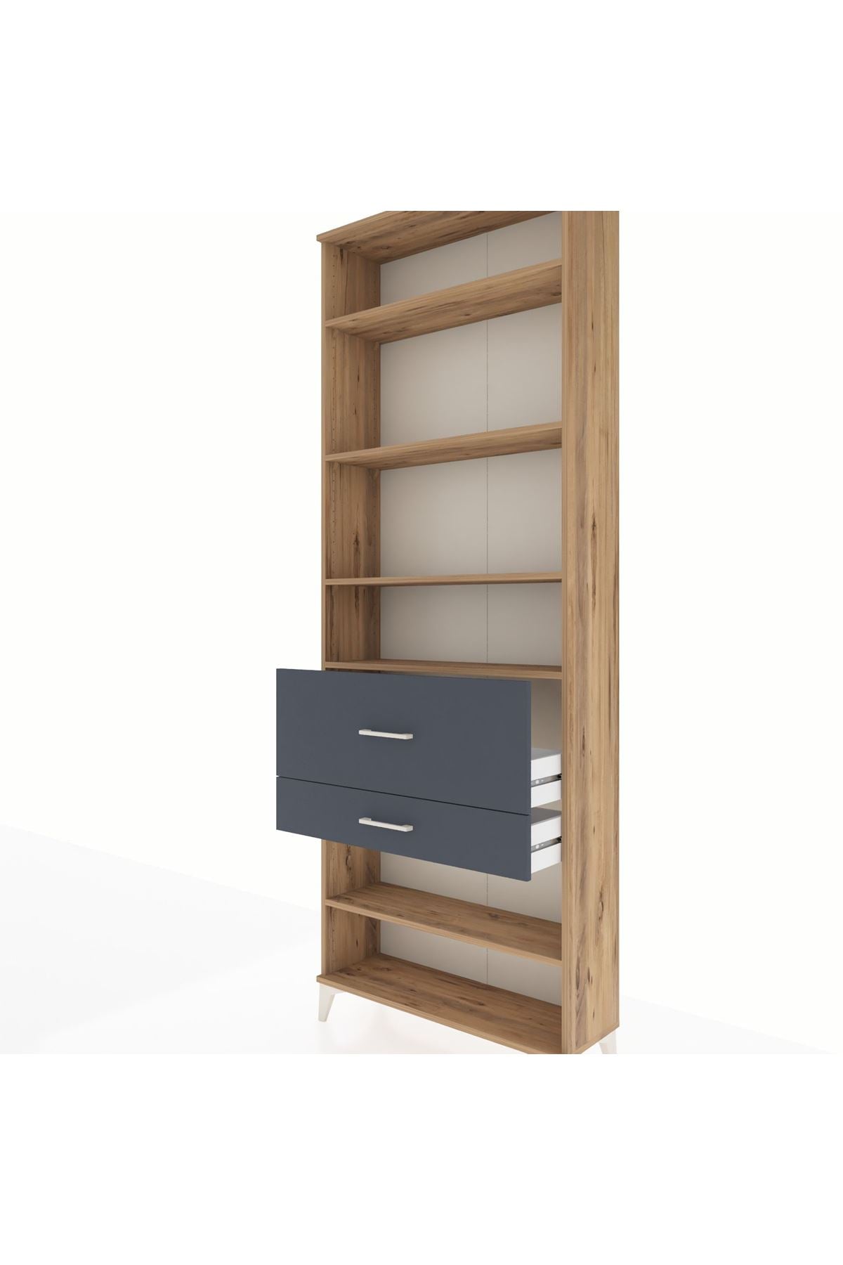 Arges Dolap 5 Raflı 2 Çekmeceli 88x30x243 - S33M080V8A