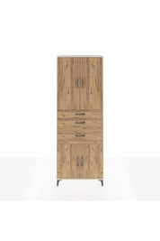 Arges Dolap 4 Raflı 3 Çekmeceli 4 Kapaklı 88x30x243 - S33M081V3A