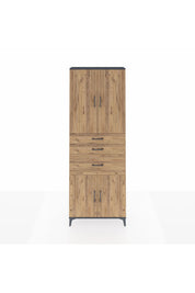 Arges Dolap 4 Raflı 3 Çekmeceli 4 Kapaklı 88x30x243 - S33M081V6A