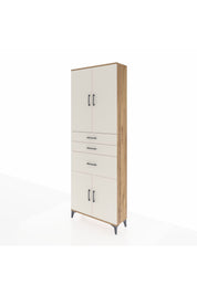 Arges Dolap 4 Raflı 3 Çekmeceli 4 Kapaklı 88x30x243 - S33M081V7A