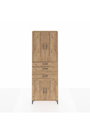 Arges Dolap 4 Raflı 3 Çekmeceli 4 Kapaklı 88x30x243 - S33M081V9A