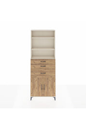 Arges Dolap 4 Raflı 3 Çekmeceli 2 Kapaklı 88x30x243 - S33M082V3A