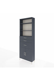 Arges Dolap 4 Raflı 3 Çekmeceli 2 Kapaklı 88x30x243 - S33M082V5A