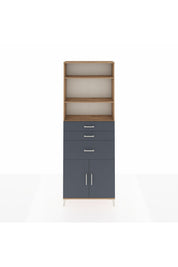 Arges Dolap 4 Raflı 3 Çekmeceli 2 Kapaklı 88x30x243 - S33M082V8A