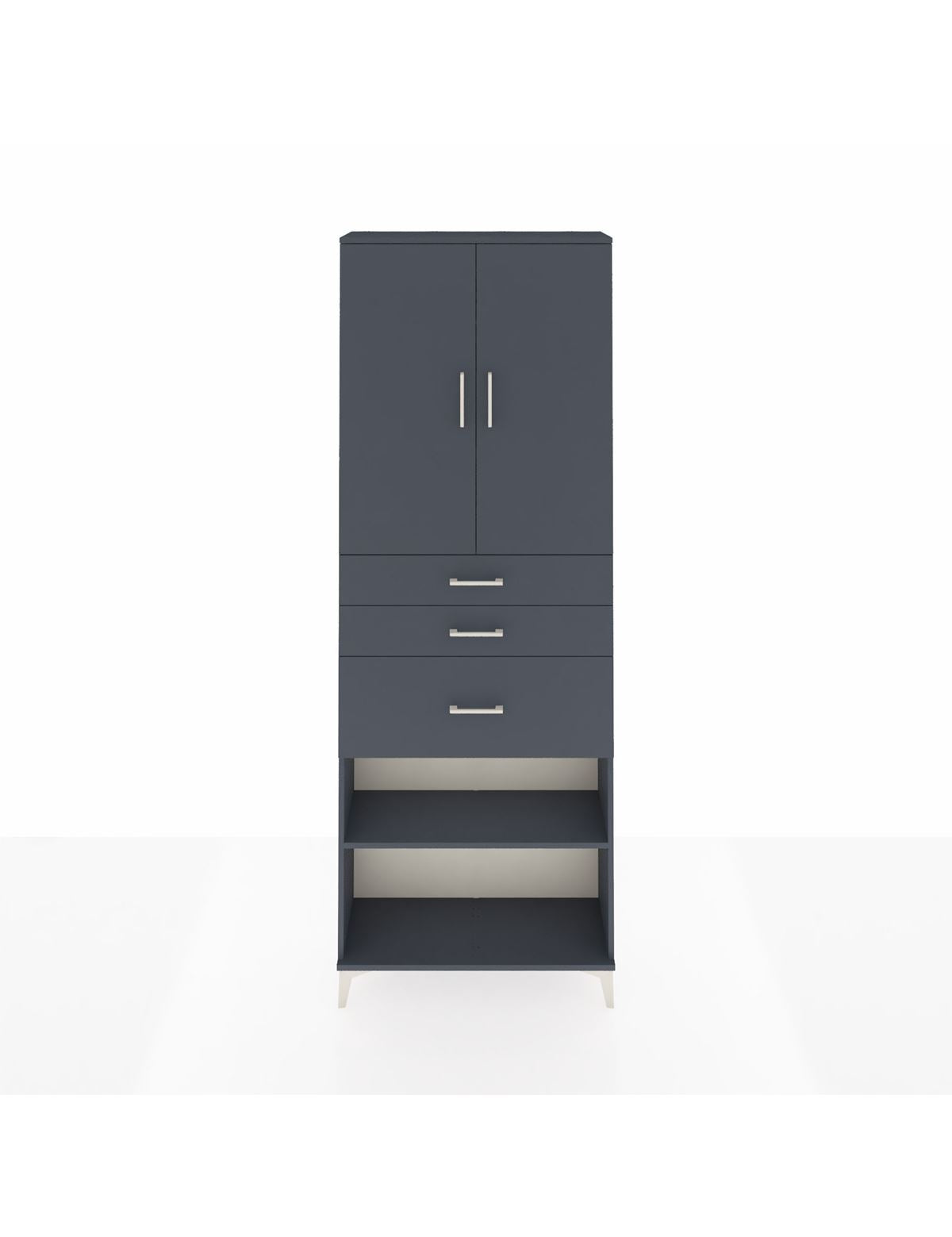 Arges Dolap 4 Raflı 3 Çekmeceli 2 Kapaklı 88x30x243 - S33M083V5A