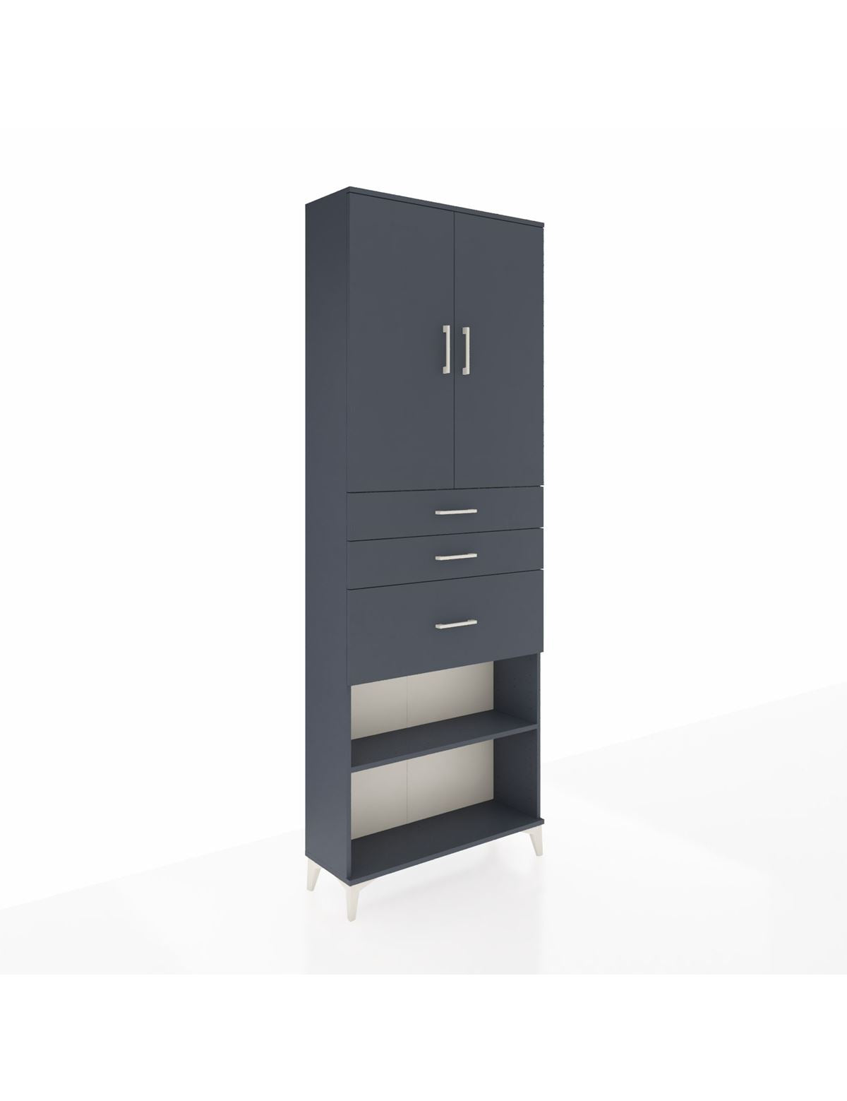 Arges Dolap 4 Raflı 3 Çekmeceli 2 Kapaklı 88x30x243 - S33M083V5A