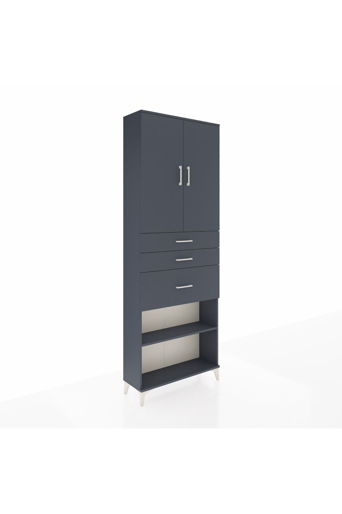 Arges Dolap 4 Raflı 3 Çekmeceli 2 Kapaklı 88x30x243 - S33M083V5A