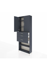 Arges Dolap 4 Raflı 3 Çekmeceli 2 Kapaklı 88x30x243 - S33M083V5A