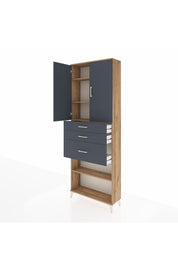 Arges Dolap 4 Raflı 3 Çekmeceli 2 Kapaklı 88x30x243 - S33M083V8A