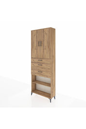 Arges Dolap 4 Raflı 3 Çekmeceli 2 Kapaklı 88x30x243 - S33M083V9A