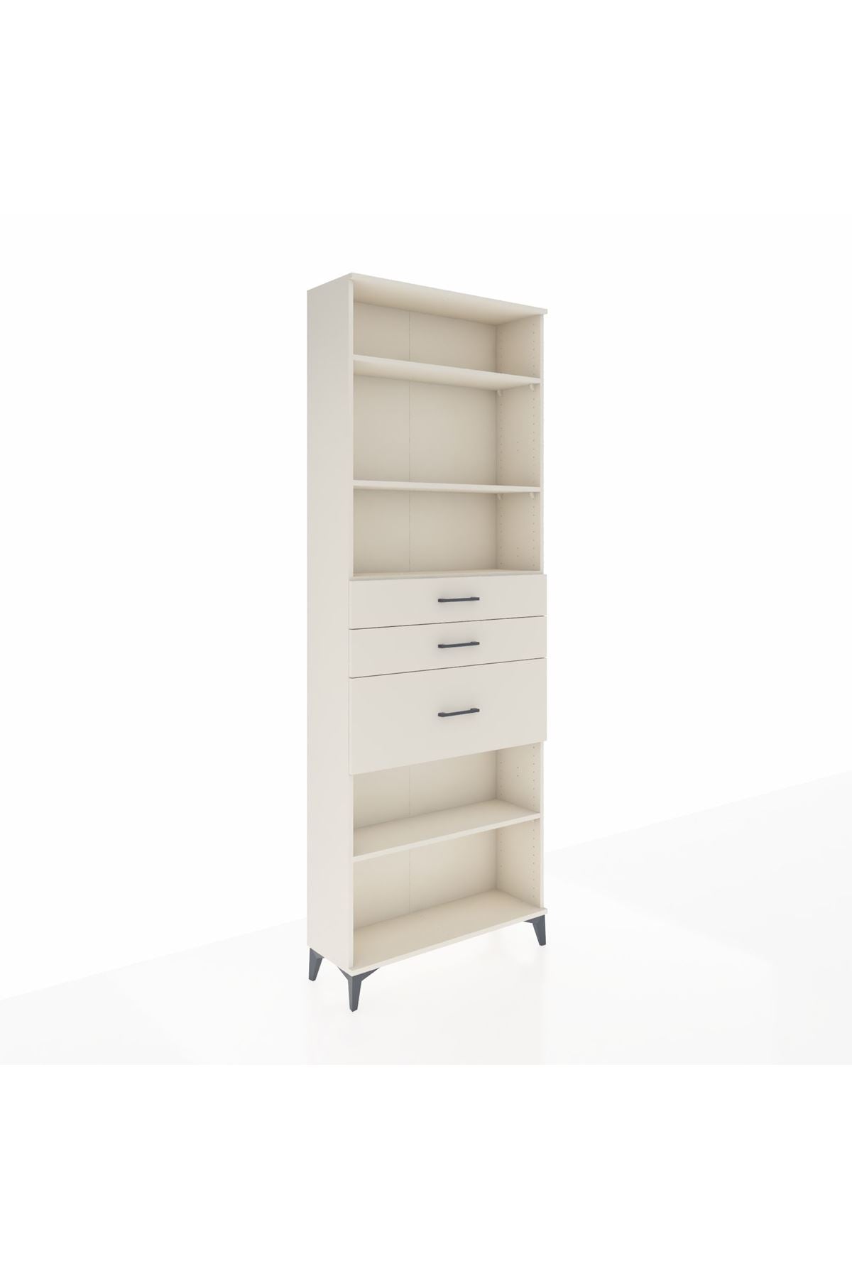 Arges Dolap 4 Raflı 3 Çekmeceli 88x30x243 - S33M084V1A