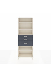 Arges Dolap 4 Raflı 3 Çekmeceli 88x30x243 - S33M084V2A