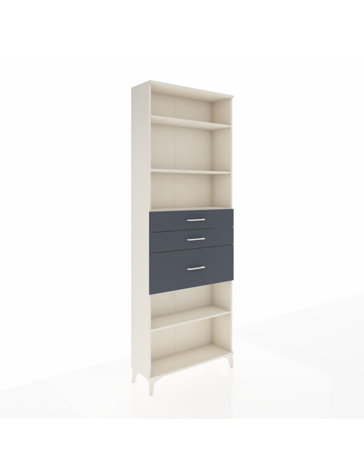 Arges Dolap 4 Raflı 3 Çekmeceli 88x30x243 - S33M084V2A