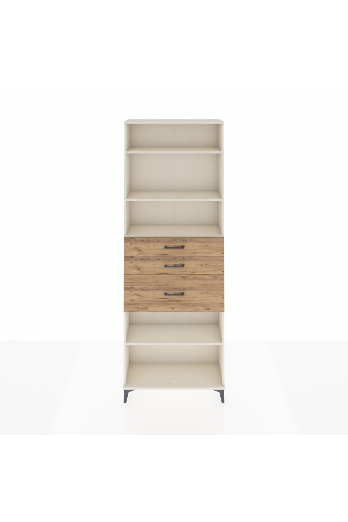 Arges Dolap 4 Raflı 3 Çekmeceli 88x30x243 - S33M084V3A