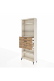 Arges Dolap 4 Raflı 3 Çekmeceli 88x30x243 - S33M084V3A