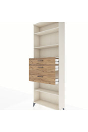 Arges Dolap 4 Raflı 3 Çekmeceli 88x30x243 - S33M084V3A