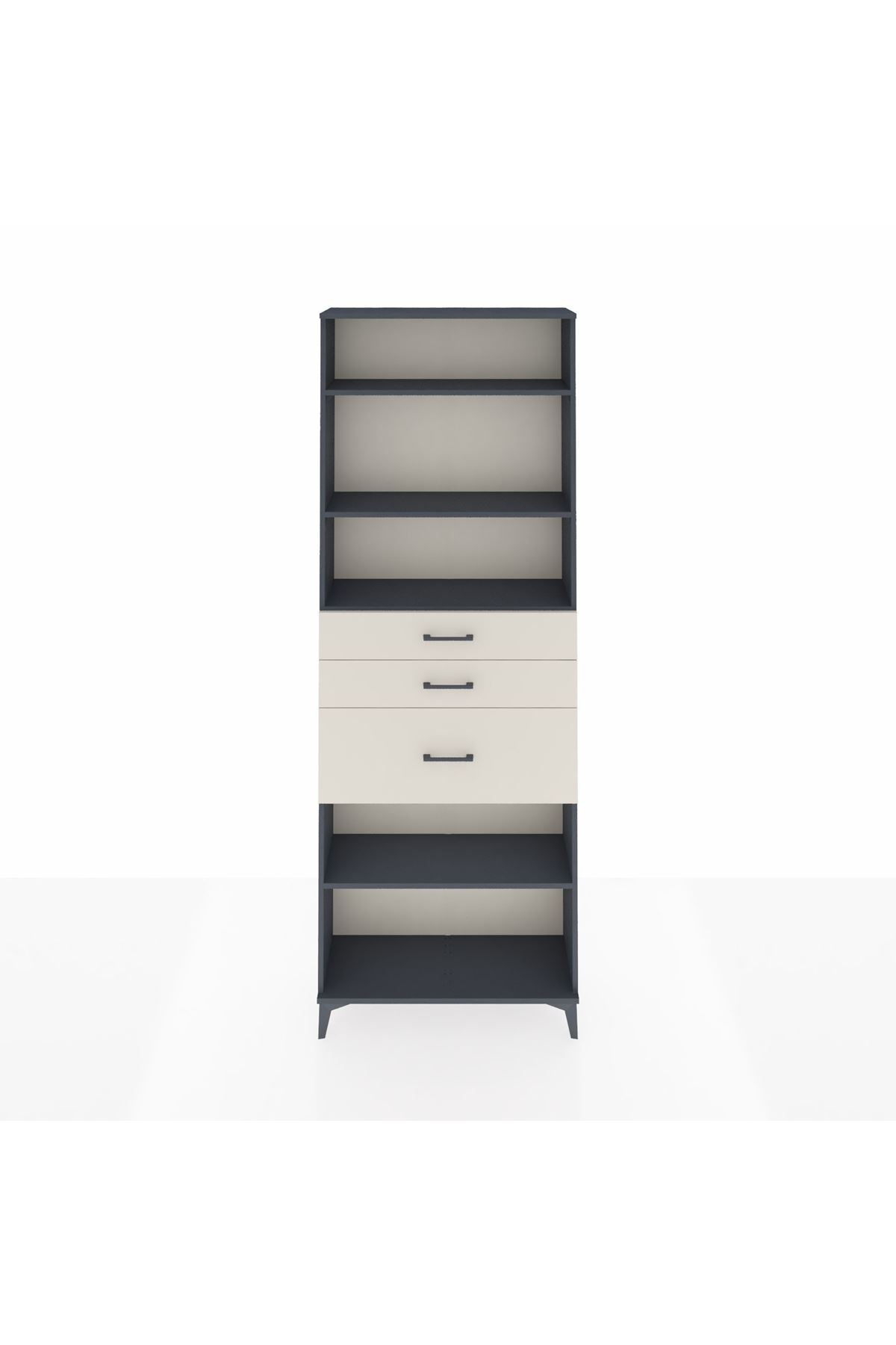 Arges Dolap 4 Raflı 3 Çekmeceli 88x30x243 - S33M084V4A
