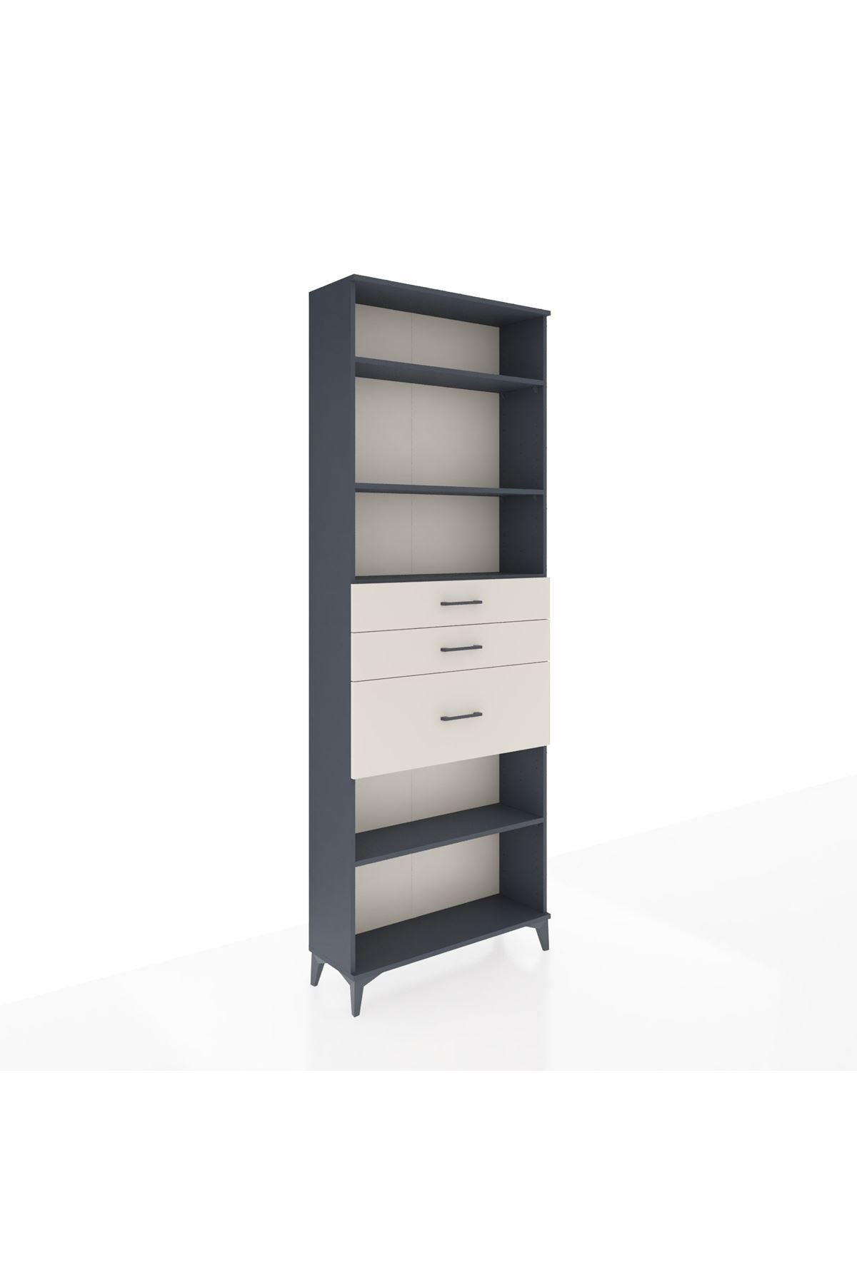 Arges Dolap 4 Raflı 3 Çekmeceli 88x30x243 - S33M084V4A