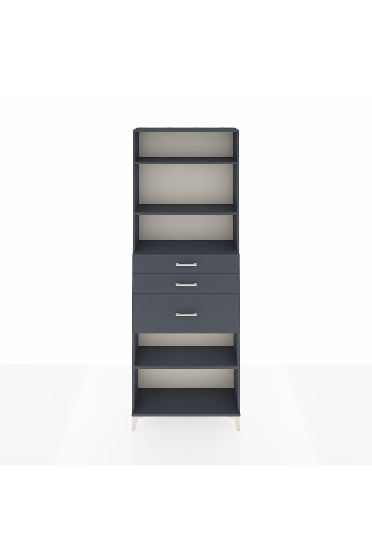 Arges Dolap 4 Raflı 3 Çekmeceli 88x30x243 - S33M084V5A