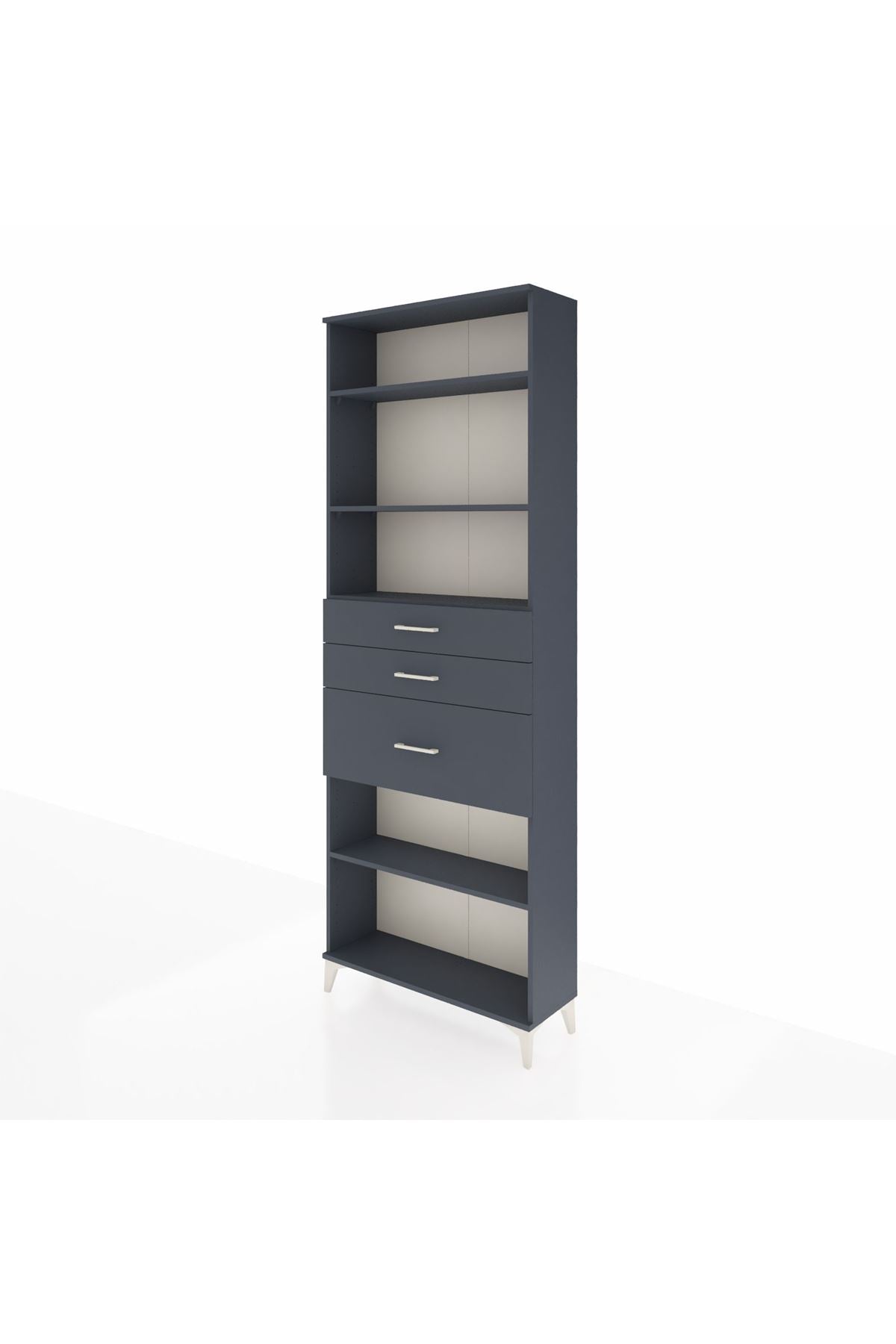 Arges Dolap 4 Raflı 3 Çekmeceli 88x30x243 - S33M084V5A
