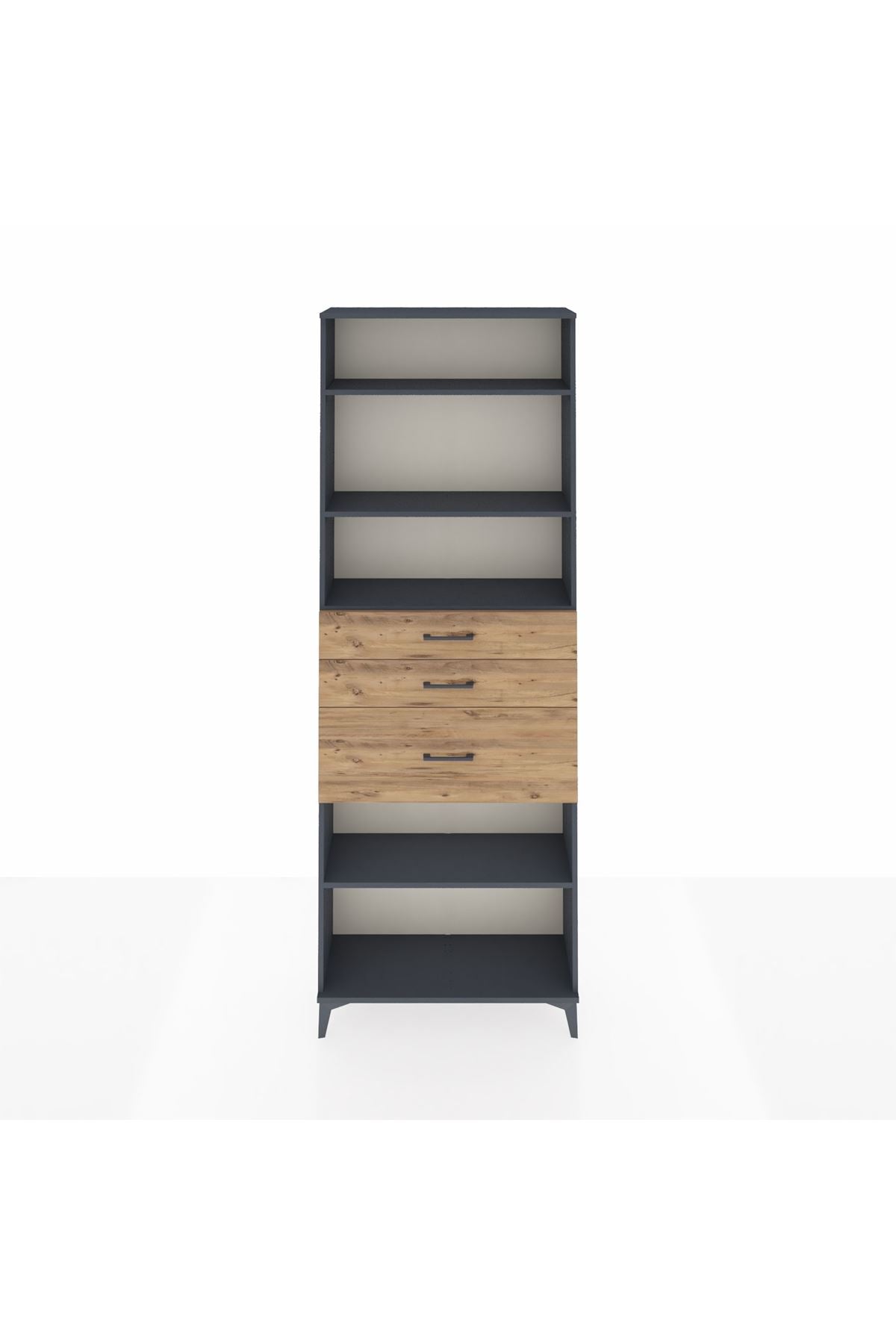Arges Dolap 4 Raflı 3 Çekmeceli 88x30x243 - S33M084V6A
