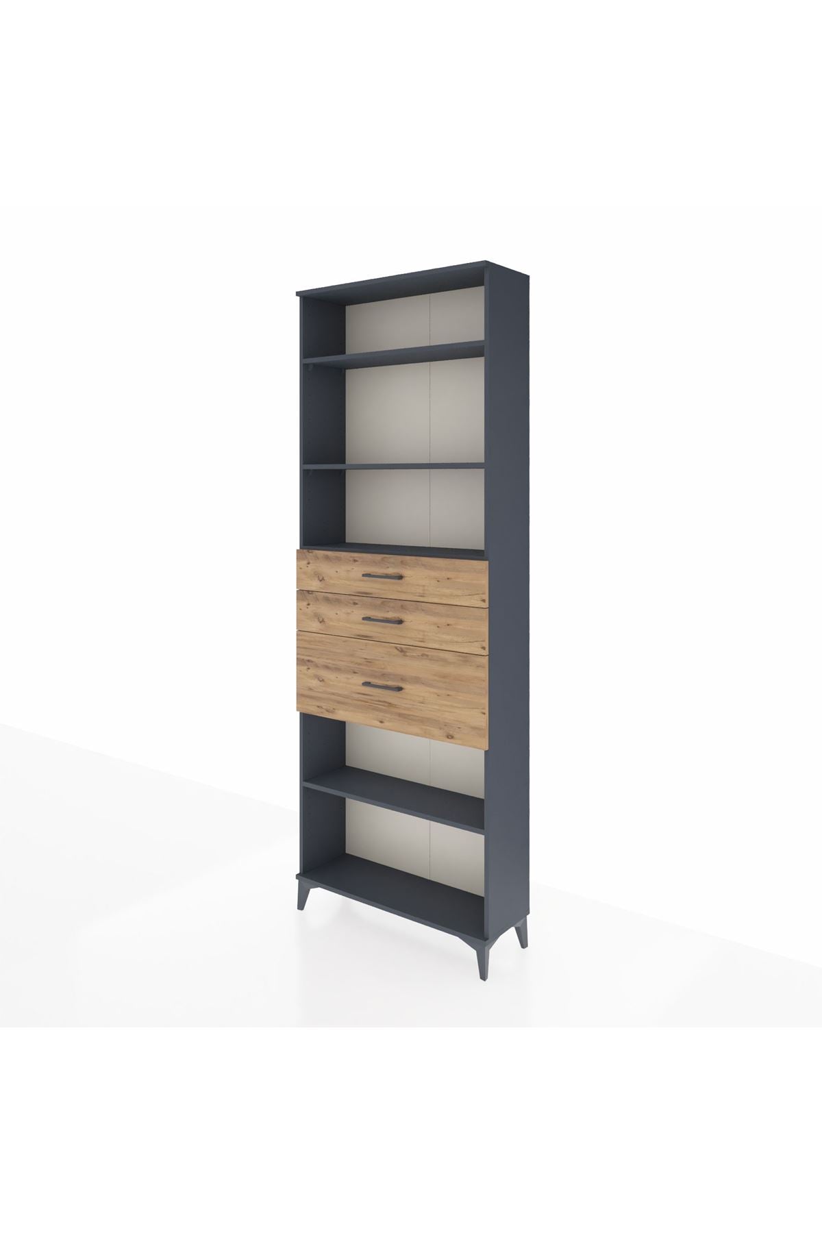 Arges Dolap 4 Raflı 3 Çekmeceli 88x30x243 - S33M084V6A