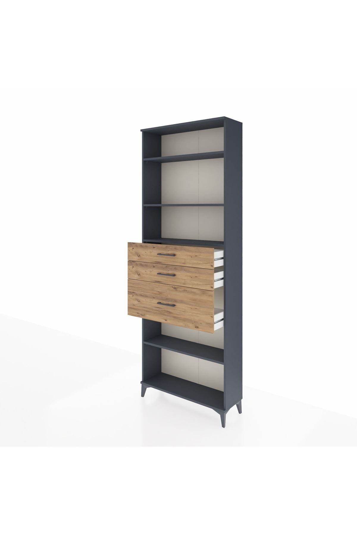 Arges Dolap 4 Raflı 3 Çekmeceli 88x30x243 - S33M084V6A