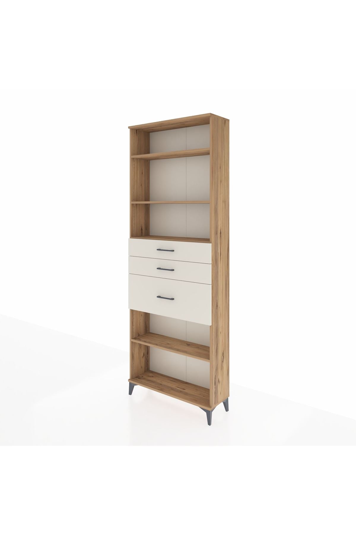 Arges Dolap 4 Raflı 3 Çekmeceli 88x30x243 - S33M084V7A
