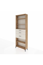 Arges Dolap 4 Raflı 3 Çekmeceli 88x30x243 - S33M084V7A