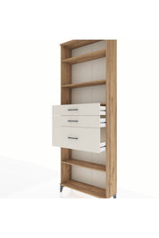 Arges Dolap 4 Raflı 3 Çekmeceli 88x30x243 - S33M084V7A
