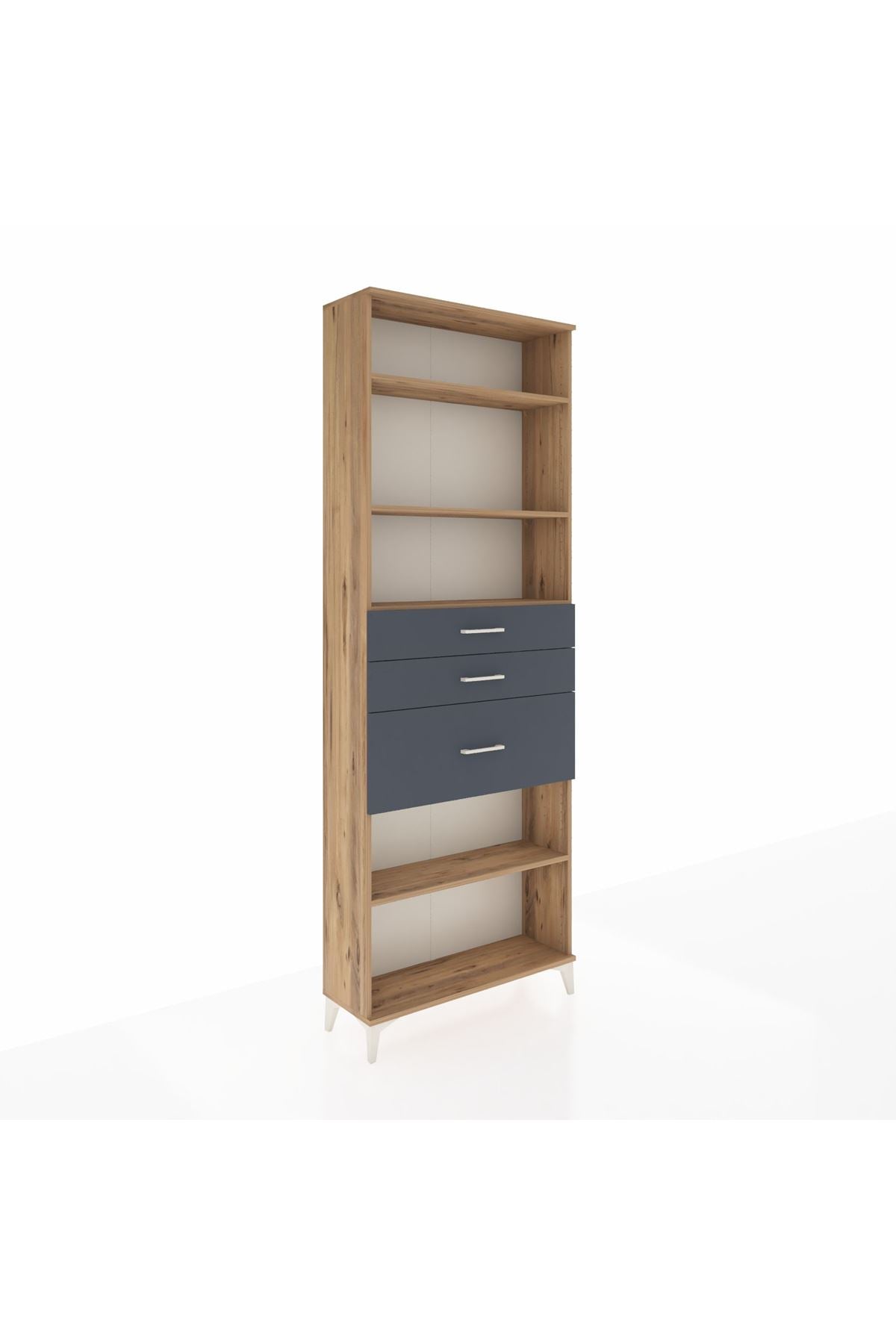Arges Dolap 4 Raflı 3 Çekmeceli 88x30x243 - S33M084V8A