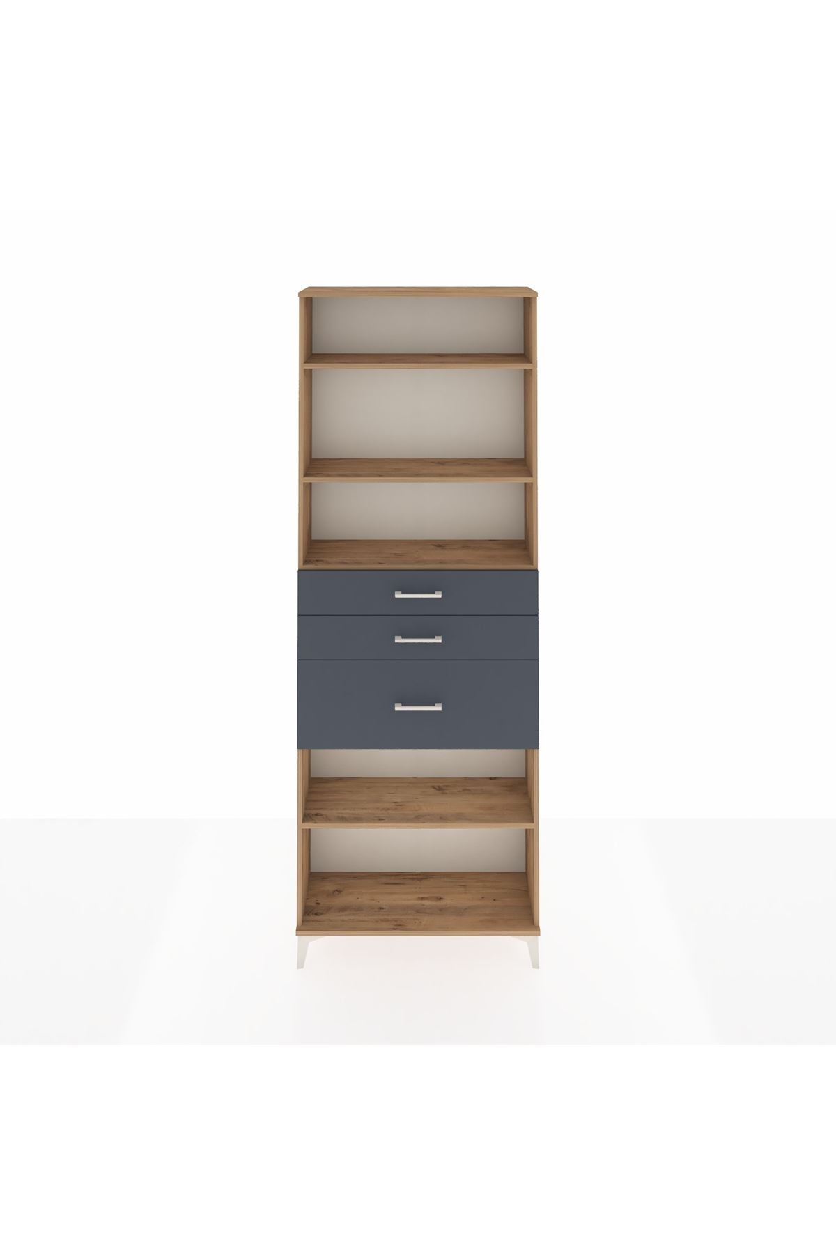 Arges Dolap 4 Raflı 3 Çekmeceli 88x30x243 - S33M084V8A