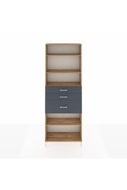 Arges Dolap 4 Raflı 3 Çekmeceli 88x30x243 - S33M084V8A