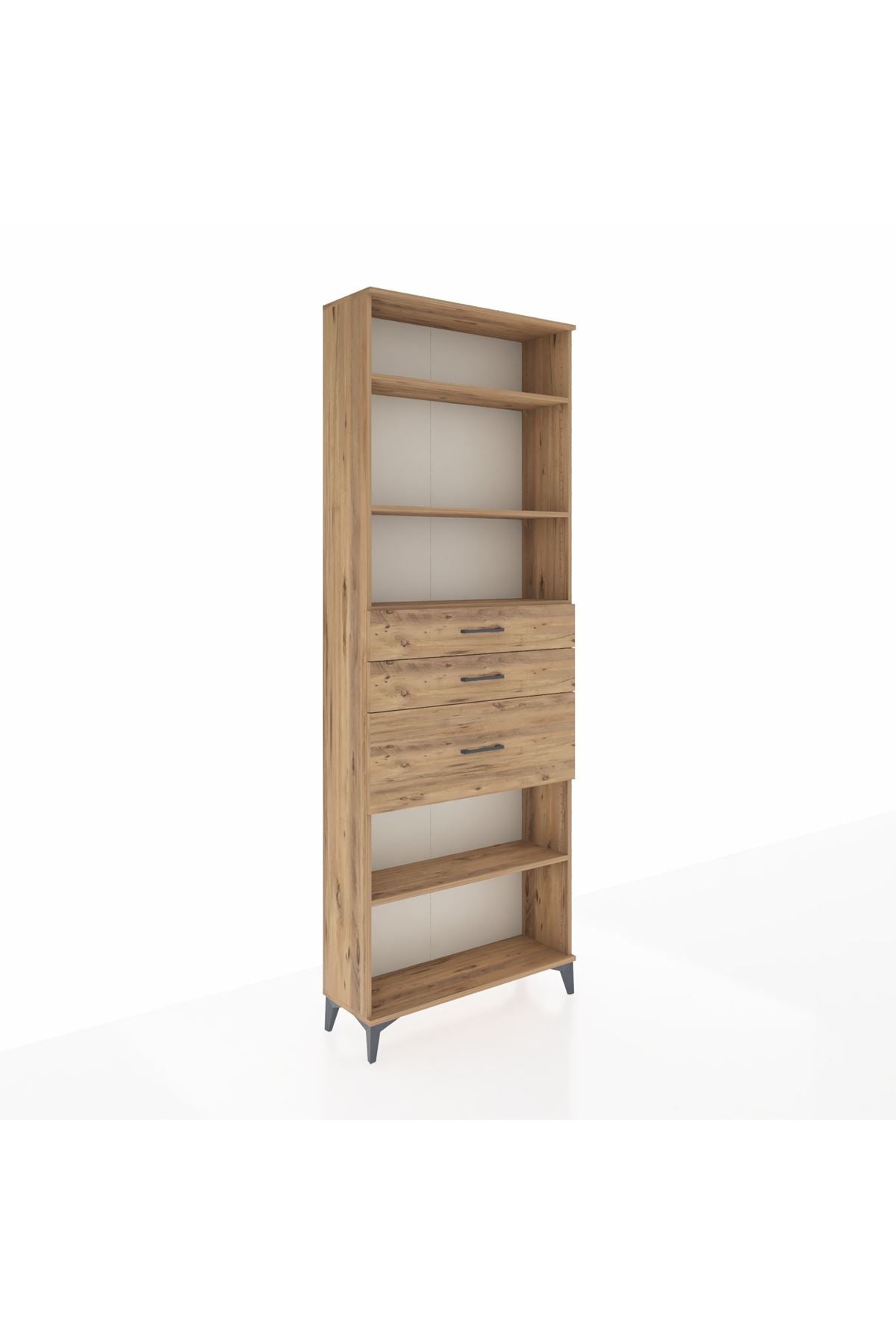 Arges Dolap 4 Raflı 3 Çekmeceli 88x30x243 - S33M084V9A
