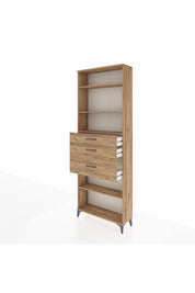 Arges Dolap 4 Raflı 3 Çekmeceli 88x30x243 - S33M084V9A