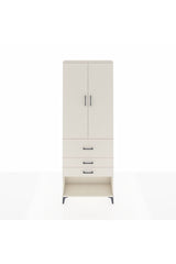 Arges Dolap 4 Raflı 3 Çekmeceli 2 Kapaklı 88x30x243