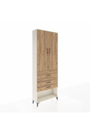 Arges Dolap 4 Raflı 3 Çekmeceli 2 Kapaklı 88x30x243 - S33M087V3A