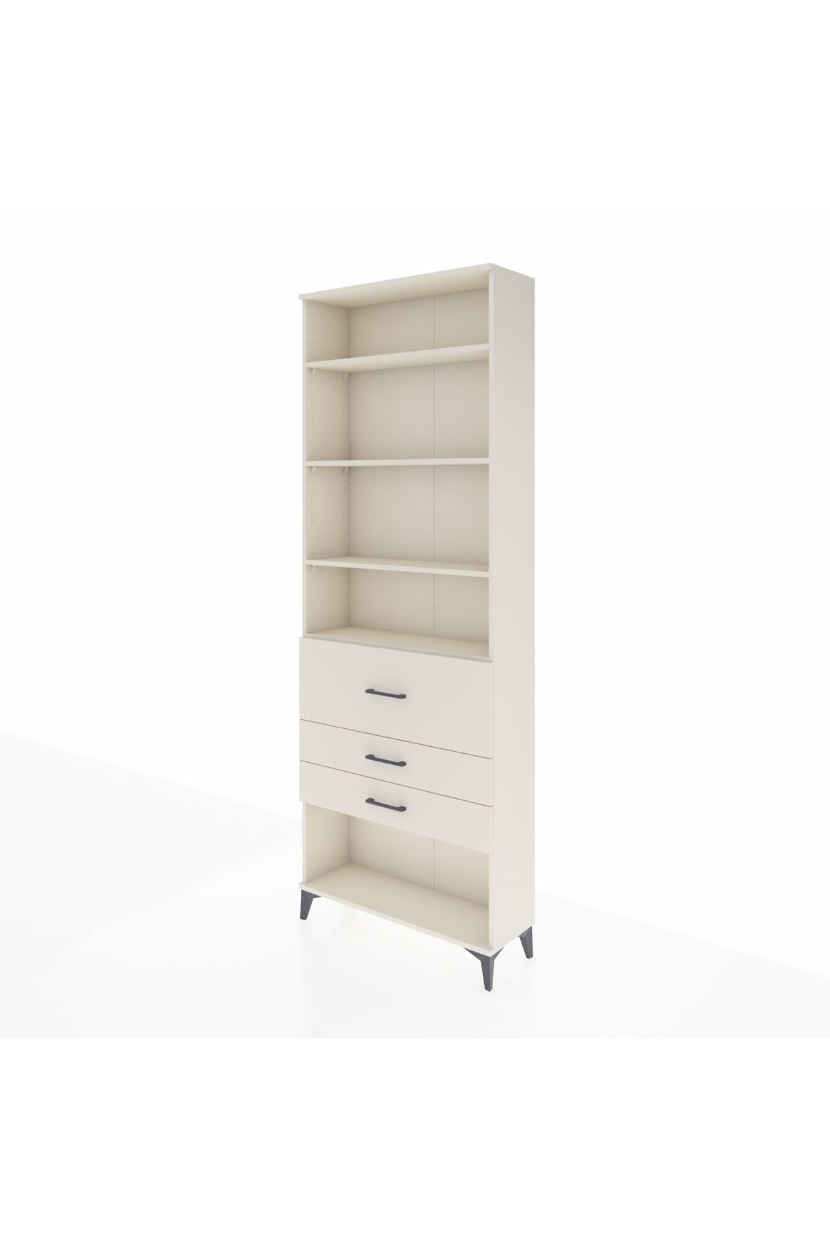 Arges Dolap 4 Raflı 3 Çekmeceli 88x30x243 - S33M088V1A