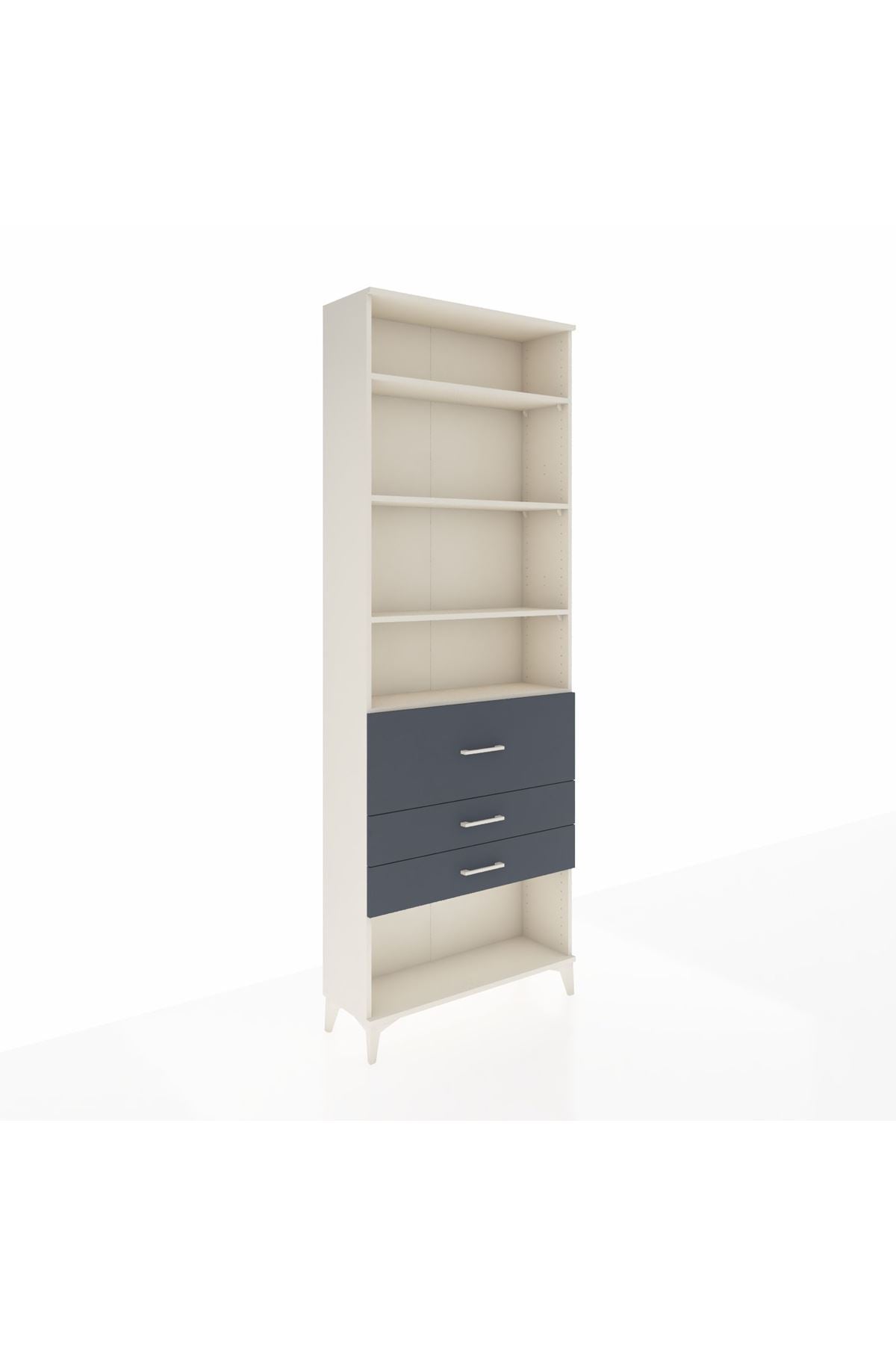 Arges Dolap 4 Raflı 3 Çekmeceli 88x30x243 - S33M088V2A