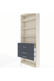 Arges Dolap 4 Raflı 3 Çekmeceli 88x30x243 - S33M088V2A
