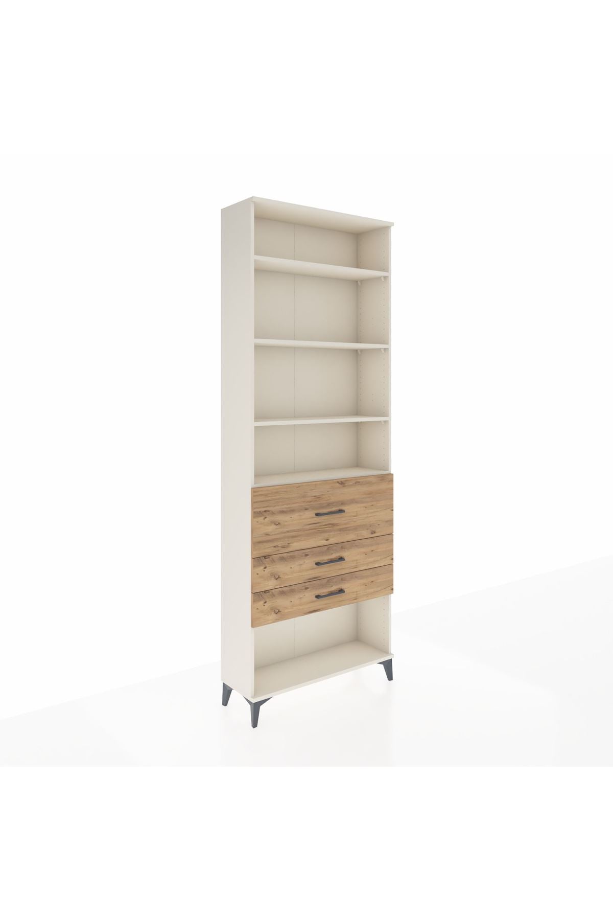 Arges Dolap 4 Raflı 3 Çekmeceli 88x30x243 - S33M088V3A